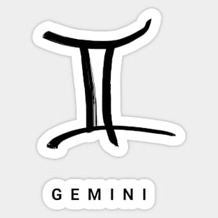 KIROVAIR ASTROLOGICAL SIGNS GEMINI #astrology #kirovair #symbol #minimalism #horoscope #twill #home #decor Sticker